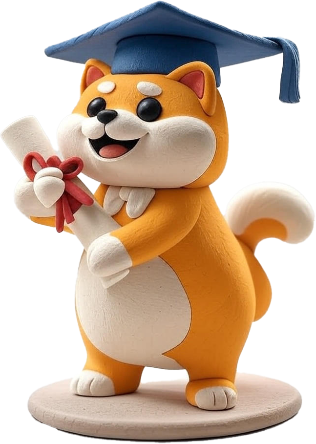 Kylie the College Shiba
